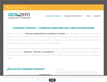 Tablet Screenshot of limpiezastraumaticas.com